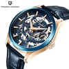 PAGANI DESIGN 1663 NEW Mens Watches Luxury Automatic Mechanical 100M Waterproof Leather Watches Sports Men