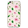 Painted Flowers and Leaves Pattern TPU Material Phone Case Cover Shell for iPhone