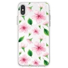 Painted Flowers and Leaves Pattern TPU Material Phone Case Cover Shell for iPhone