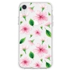 Painted Flowers and Leaves Pattern TPU Material Phone Case Cover Shell for iPhone