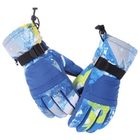 Parent-Children Touch Screen Ski Gloves Plus Velvet Thickened Anti-skid Waterproof Outdoor Mountaineering Men and Women Warm Riding Glove