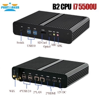 Partaker B2 Fanless Mini PC Windows Linux Intel Core i7 5500u i7 5550u i7 4500u i7 4650u