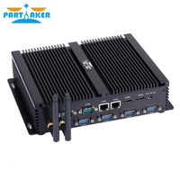 Partaker Fanless Industrial Mini PC Core i7 5500U i7 4500U i5 4200U i3 5005U Windows 10