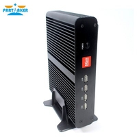 Partaker Fanless Mini Computer Intel i7 10510U i7 8565U i5 8265U i5 7267U 2 DDR4 Msata+M.2 PCIE Mini PC