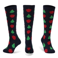 Patterned Exercise Compression Socks Fashion Colorful Fruit Running Long Socks