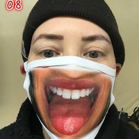 Personality Face Expression Funny Foreign Trade Mask Cross-border Dustproof Cotton Mask Printed Non-medical Mask