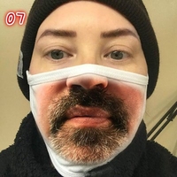 Personality Face Expression Funny Foreign Trade Mask Cross-border Dustproof Cotton Mask Printed Non-medical Mask