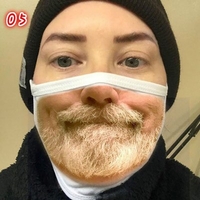 Personality Face Expression Funny Foreign Trade Mask Cross-border Dustproof Cotton Mask Printed Non-medical Mask