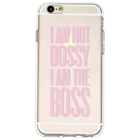 Personalized English Pink Letter Pattern Mobile Phone Case Cover Shell TPU Material for iPhone