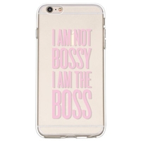 Personalized English Pink Letter Pattern Mobile Phone Case Cover Shell TPU Material for iPhone