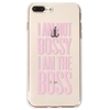 Personalized English Pink Letter Pattern Mobile Phone Case Cover Shell TPU Material for iPhone