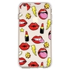 Personalized Lips Lipstick Puzzle Pattern Phone Case Cover Shell TPU Material for iPhone