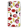 Personalized Lips Lipstick Puzzle Pattern Phone Case Cover Shell TPU Material for iPhone