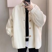 Perth Man Dongkuan Loose Coat Solid Color Men