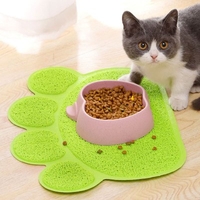 Pet Cat Litter Mat Paw Print Anti-slip Dog Cat Foot Mat PVC Easy Cleaning Pets Cat Mat Pet Litter Catcher Mat Home Pet Products