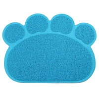 Pet Cat Litter Mat Paw Print Anti-slip Dog Cat Foot Mat PVC Easy Cleaning Pets Cat Mat Pet Litter Catcher Mat Home Pet Products