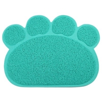 Pet Cat Litter Mat Paw Print Anti-slip Dog Cat Foot Mat PVC Easy Cleaning Pets Cat Mat Pet Litter Catcher Mat Home Pet Products