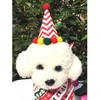 Pet Cosplay Clothes Dog Clothes Christmas Hat and Neck Scarf Set