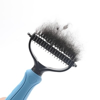 Pet Hair Comb Dogs Cat Hair Removal Brush 2 Sided Grooming Trimming Comb Pet Hair Open Knot Grooming Tools