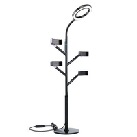 Phone Multi-purpose Live Holder with Beauty Fill Light Multifunctional Microphone Desktop Bracket