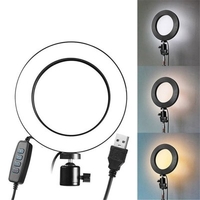 Photography Light Beauty Lamp Mobile Phone Holder Live Fill Light Outdoor Photography Landing Tripod Anchor LED Fill Light Ring