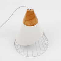 PHYVAL Pendant Lamp Modern E27 Pendant Lights Wood for Bedroom Hanging Lamp Nordic Aluminum Lampshade LED Bulb Kitchen Light