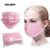 Pink Face Mask Disposable Mouth Face Masks Anti-pollution Dust Mouth Caps 3-layer Breathing