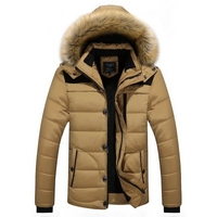Plant Winter Coat Young Man Down Thick Padded Jacket Korean Slim Men