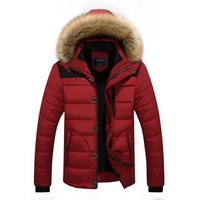 Plant Winter Coat Young Man Down Thick Padded Jacket Korean Slim Men