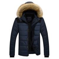 Plant Winter Coat Young Man Down Thick Padded Jacket Korean Slim Men