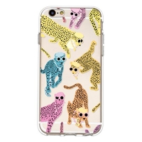 Polka Dot Monkey Wearing Necklace Glasses Hat Pattern Phone Case Cover Shell for iPhone