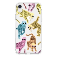 Polka Dot Monkey Wearing Necklace Glasses Hat Pattern Phone Case Cover Shell for iPhone