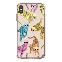 Polka Dot Monkey Wearing Necklace Glasses Hat Pattern Phone Case Cover Shell for iPhone