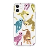 Polka Dot Monkey Wearing Necklace Glasses Hat Pattern Phone Case Cover Shell for iPhone