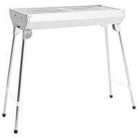 Portable Folding Camping BBQ Grill Stainless Steel