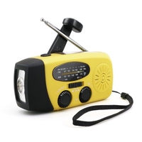 Power Upgrade 2000mAh Multi-function Radio Mobile Phone Emergency Charging Hand-operated Solar Radio