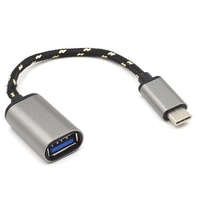 Practical Type-C OTG Male to USB 2.0 Female OTG Adapter