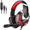 Professional Gaming Headset Wired Headphones Surround Sound Stereo Bass Earphones USB Microphone Breathing LED Light PC Gamer