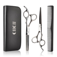 Professional Hairdressing Scissors Kit Hair Cutting Scissors Hair Scissors Tail comb Hair Cape Hair Cutter Comb