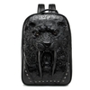PU Backpack Embossed Three-dimensional Tiger Head Travel Backpack Student Trend Schoolbag