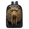 PU Backpack Embossed Three-dimensional Tiger Head Travel Backpack Student Trend Schoolbag