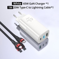 PZOZ 65W GaN Charger Quick Charge 4.0 3.0 Type C PD USB Charger Fast Charging USB-C For Switch MacBook Air iPad Pro Samsung Note