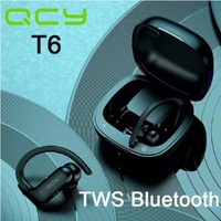 QCY T6 TWS Bluetooth 5.0 in-ear Touch control Headset with Microphone Low-latency 65ms Game Mode APP Control Support EQ Android iOS - Black