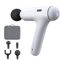 Quiet Professional Handheld Electric Body Percussion Massager Sports Drill with 4 Heads Helps Relieve Muscle Soreness and Stiffness