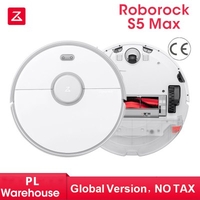 Roborock S5 Max Laser Navigation Robot Wet And Dry Vacuum Cleaner Free Delivery Roborock 3 Heads Usb Charging Line