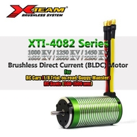 X-TEAM Brushless Motor 4082 Series BLDC Motor Electromotor for RC Cars 1-8 Trial on-road Buggy Monster RC Boats 900-1500 mm