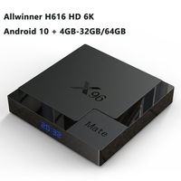 X96mate Allwinner H616 HD 6K TV Box 4GB-32/64GB Android 10.0 Set-Top Box Dual Band WiFi+Bluetooth TV BOX