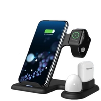 XHX356 10W Fast Wireless Watch Charger 4 in 1 Qi Charger Wireless Charger for iPhone11 X XR Airpods Apple Watch Samsung S10 mi9