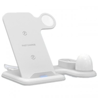 XHX356 10W Fast Wireless Watch Charger 4 in 1 Qi Charger Wireless Charger for iPhone11 X XR Airpods Apple Watch Samsung S10 mi9