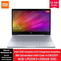 Xiaomi Laptop Air 12.5 inch FHD Intel Core i5-8200Y/m3-8100Y 4GB LPDDR3 128GB/256GB SSD 535MB/s Mini Protable Notebook With Backlit Keyboard Camera